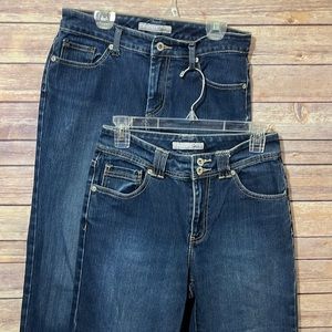 ⭐️ Bundle 2 Pair Chico’s Platinum Denim Crops size 0 Small E7